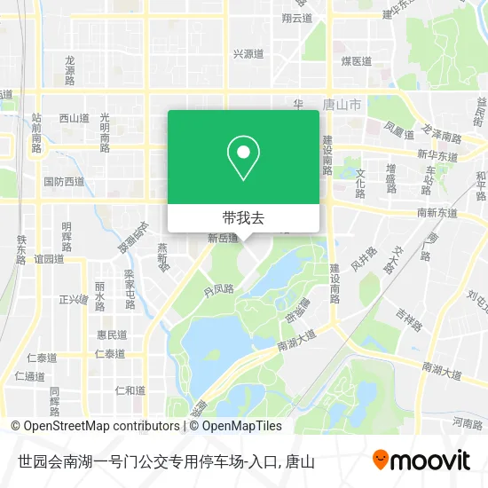 世园会南湖一号门公交专用停车场-入口地图