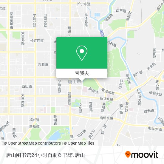 唐山图书馆24小时自助图书馆地图
