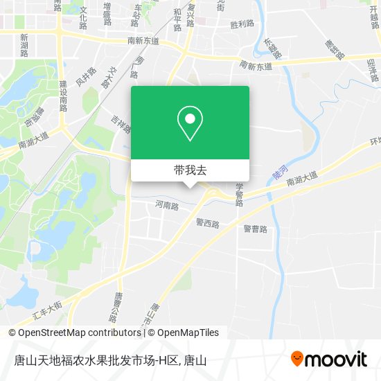 唐山天地福农水果批发市场-H区地图