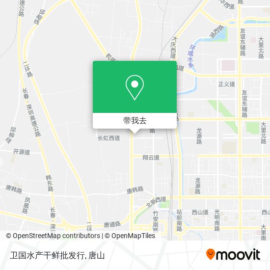 卫国水产干鲜批发行地图