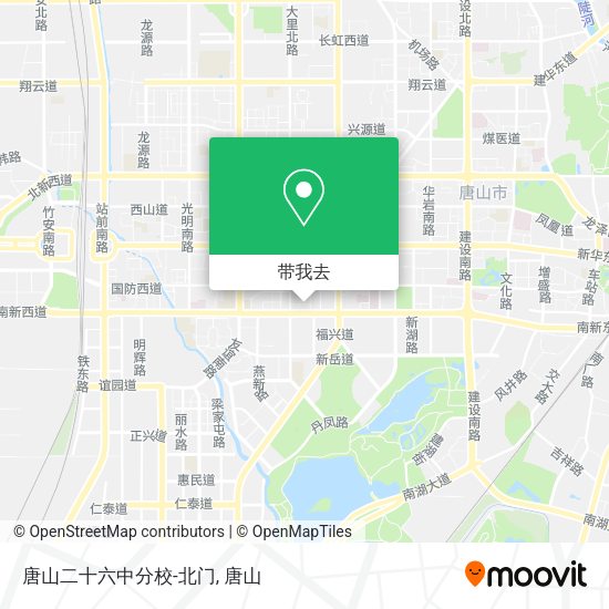 唐山二十六中分校-北门地图