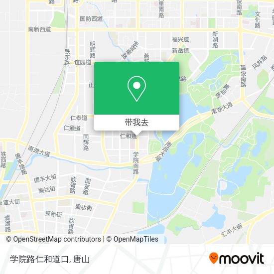 学院路仁和道口地图