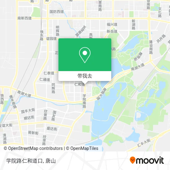 学院路仁和道口地图