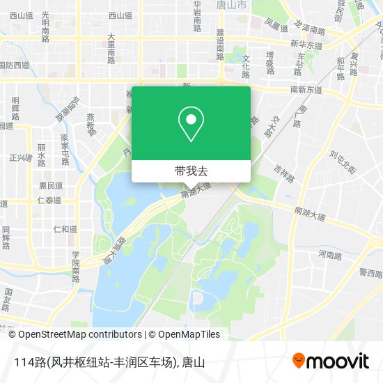 114路(风井枢纽站-丰润区车场)地图