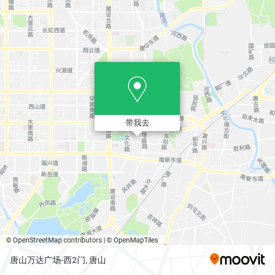 唐山万达广场-西2门地图