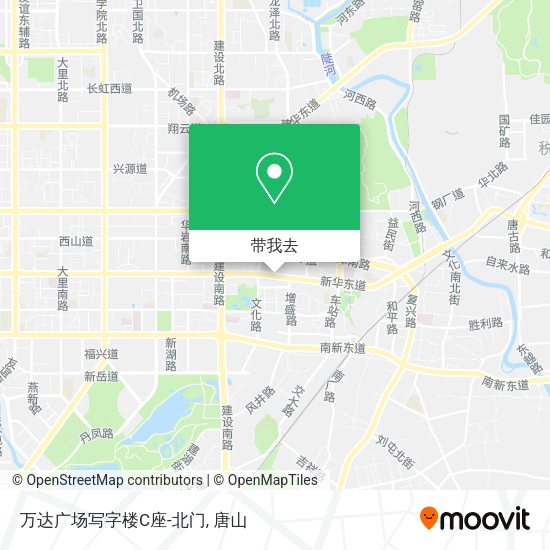 万达广场写字楼C座-北门地图