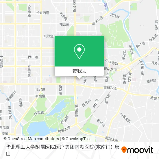 华北理工大学附属医院医疗集团南湖医院(东南门)地图
