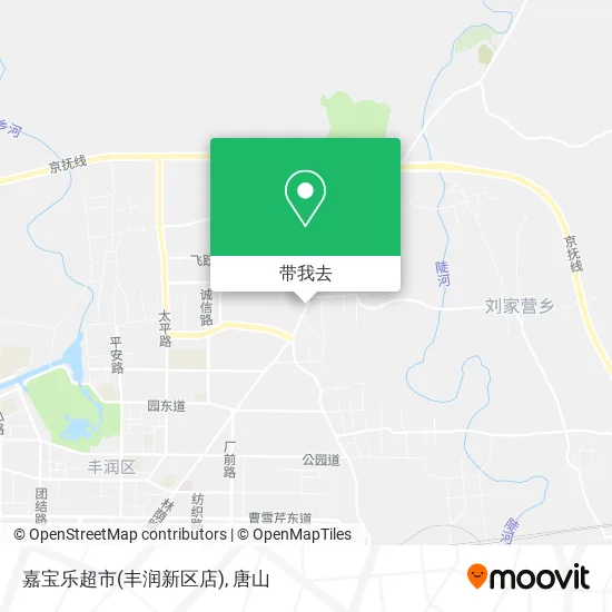 嘉宝乐超市(丰润新区店)地图
