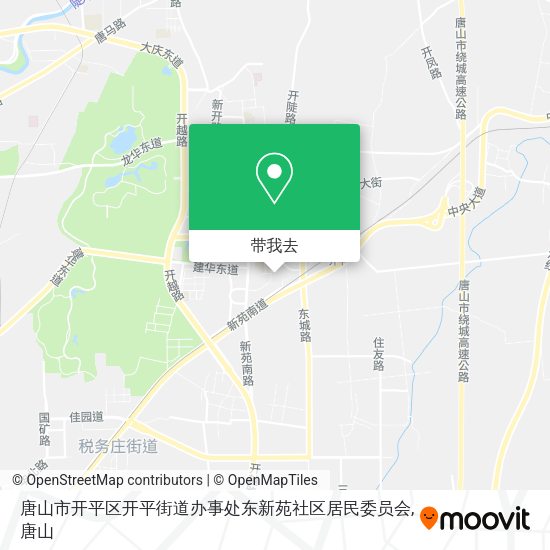 唐山市开平区开平街道办事处东新苑社区居民委员会地图