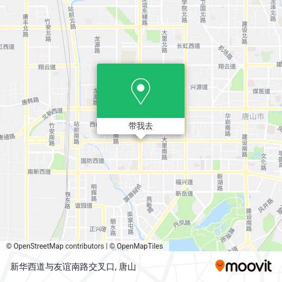新华西道与友谊南路交叉口地图