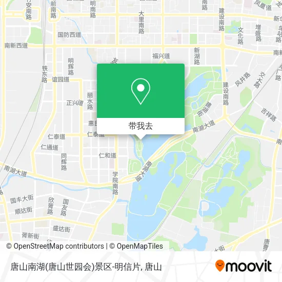 唐山南湖(唐山世园会)景区-明信片地图