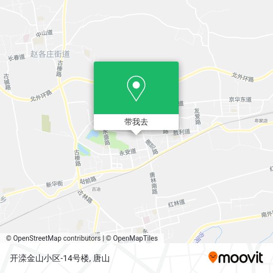 开滦金山小区-14号楼地图
