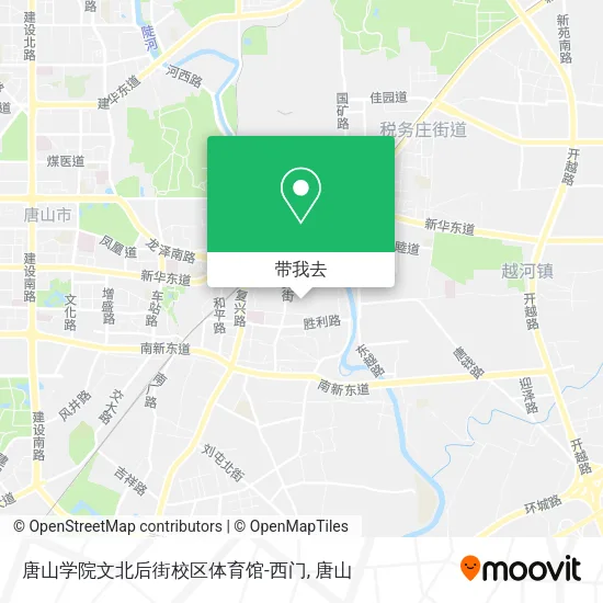 唐山学院文北后街校区体育馆-西门地图