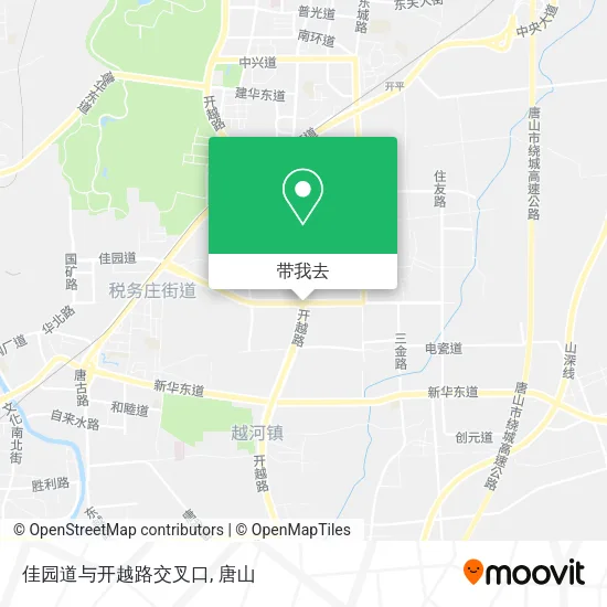 佳园道与开越路交叉口地图