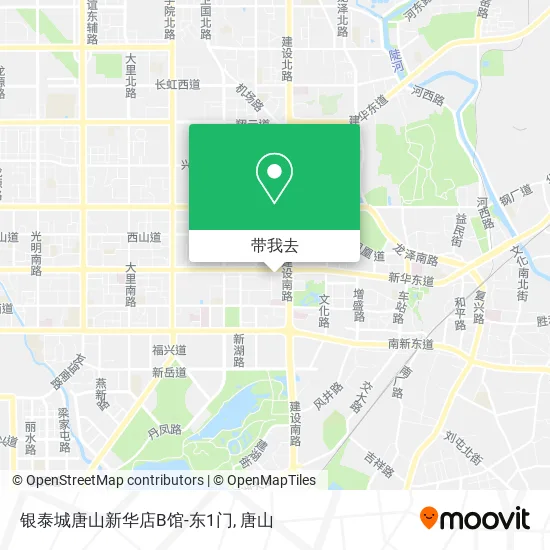 银泰城唐山新华店B馆-东1门地图