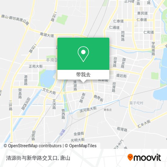 清源街与新华路交叉口地图