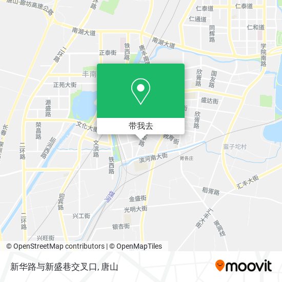 新华路与新盛巷交叉口地图