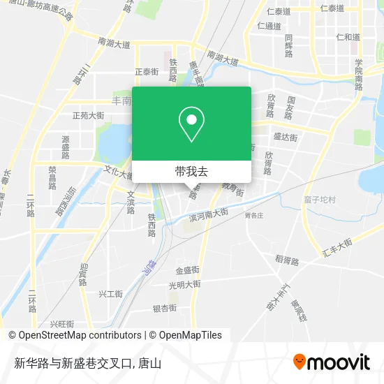 新华路与新盛巷交叉口地图
