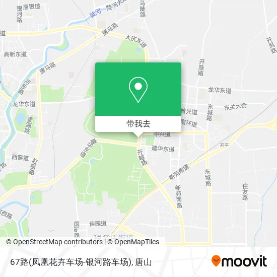 67路(凤凰花卉车场-银河路车场)地图