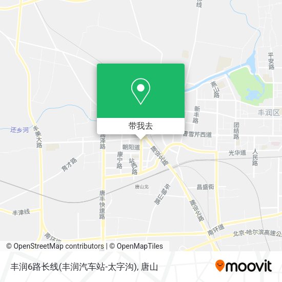 丰润6路长线(丰润汽车站-太字沟)地图
