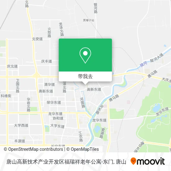 唐山高新技术产业开发区福瑞祥老年公寓-东门地图