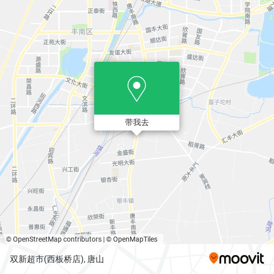 双新超市(西板桥店)地图