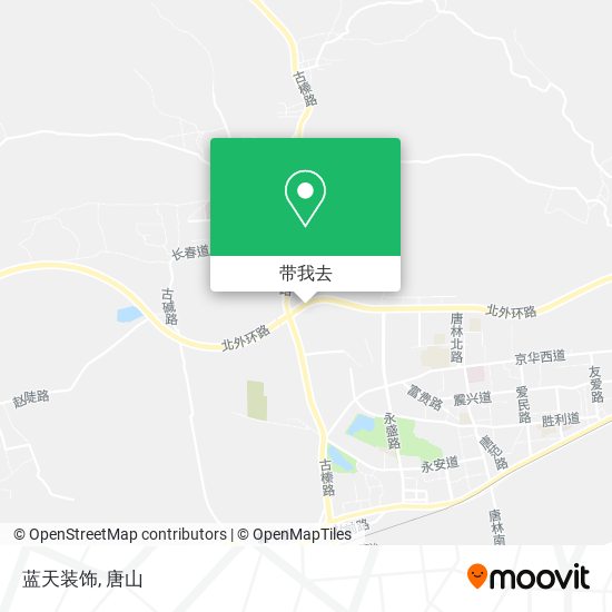 蓝天装饰地图