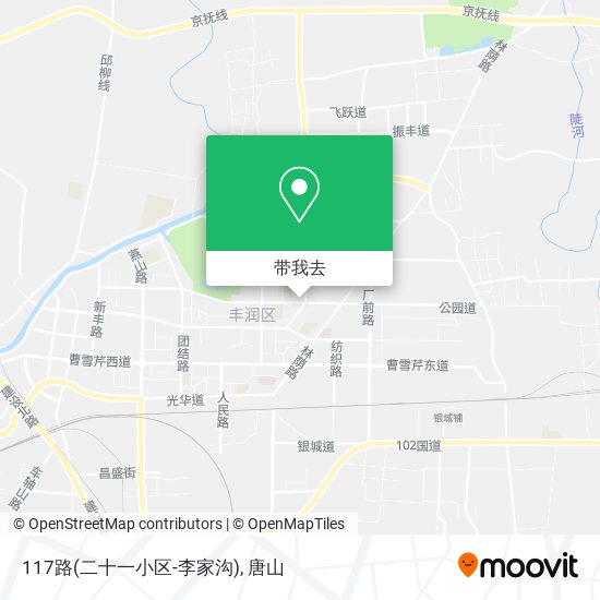 117路(二十一小区-李家沟)地图