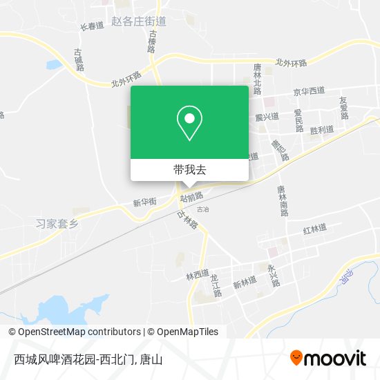西城风啤酒花园-西北门地图
