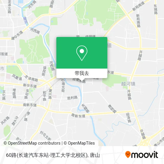 60路(长途汽车东站-理工大学北校区)地图