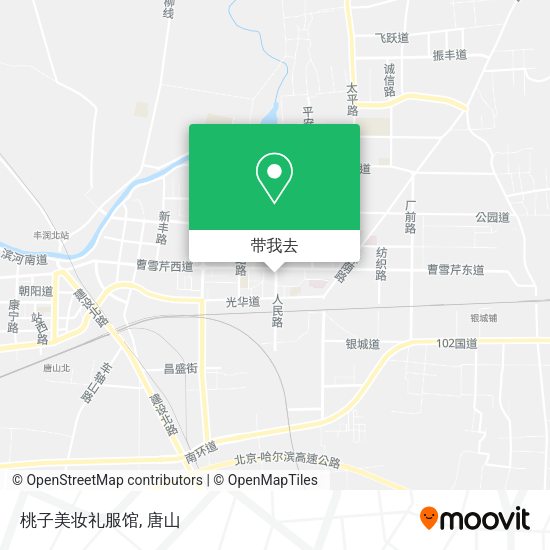 桃子美妆礼服馆地图