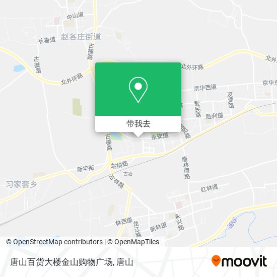 唐山百货大楼金山购物广场地图
