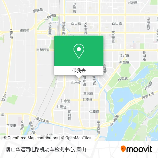 唐山华运西电路机动车检测中心地图