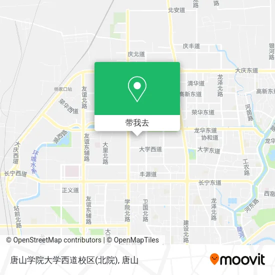 唐山学院大学西道校区(北院)地图