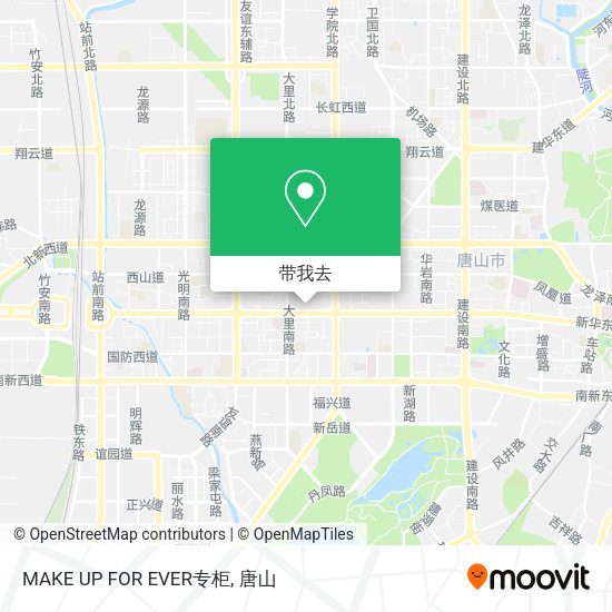 MAKE UP FOR EVER专柜地图