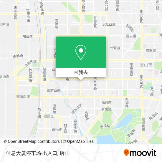 信息大厦停车场-出入口地图