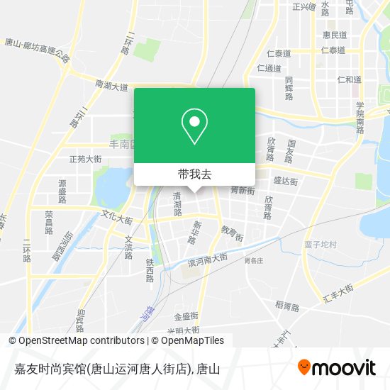 嘉友时尚宾馆(唐山运河唐人街店)地图