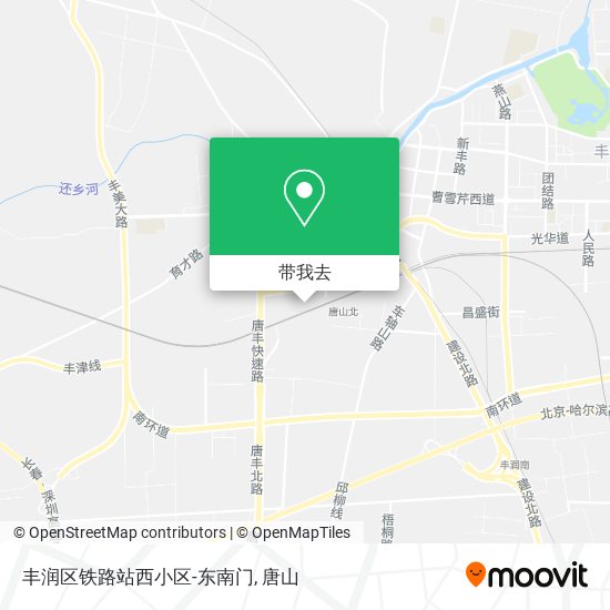 丰润区铁路站西小区-东南门地图
