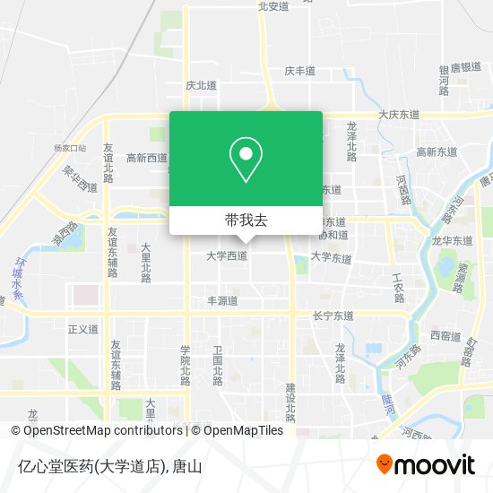 亿心堂医药(大学道店)地图