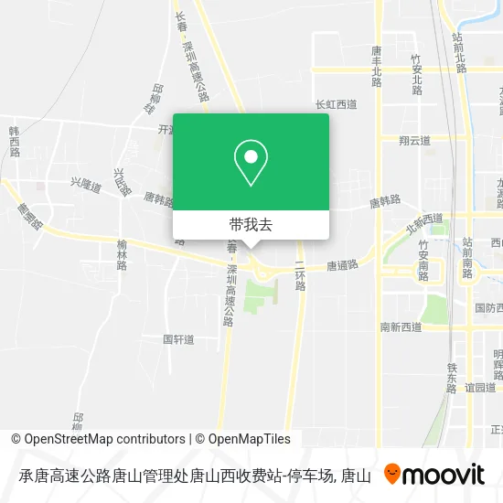 承唐高速公路唐山管理处唐山西收费站-停车场地图