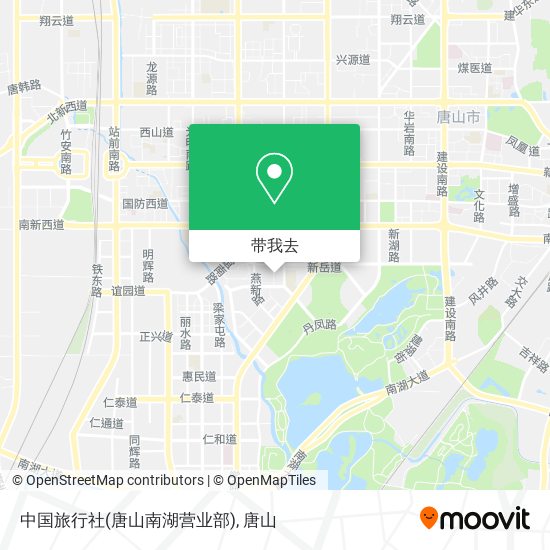 中国旅行社(唐山南湖营业部)地图