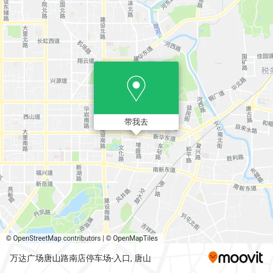 万达广场唐山路南店停车场-入口地图