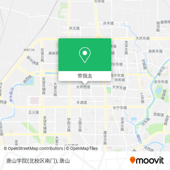 唐山学院(北校区南门)地图