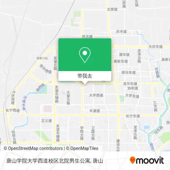 唐山学院大学西道校区北院男生公寓地图
