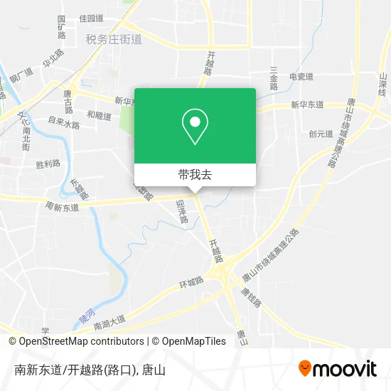 南新东道/开越路(路口)地图