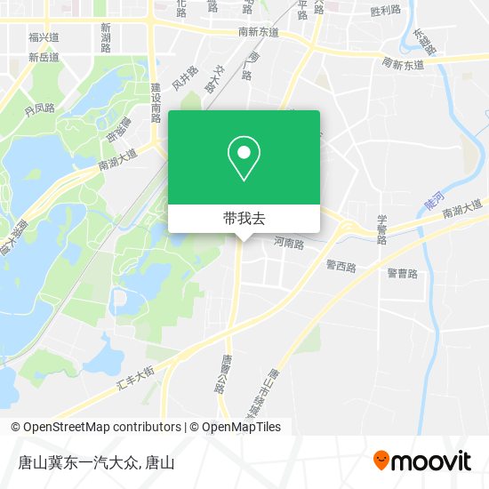 唐山冀东一汽大众地图