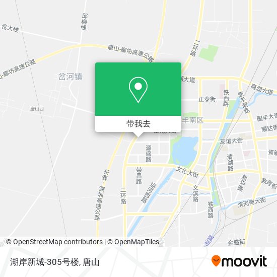 湖岸新城-305号楼地图