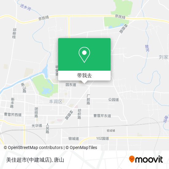 美佳超市(中建城店)地图