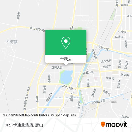 阿尔卡迪亚酒店地图