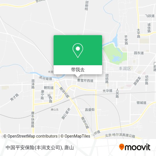 中国平安保险(丰润支公司)地图